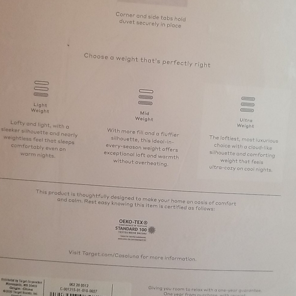 Casaluna Bedding Ultra Weight Down Alternative Comforter Casaluna